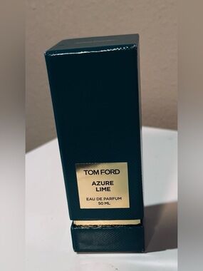 Tom Ford Azure Lime Teal & Gold Perfume Box